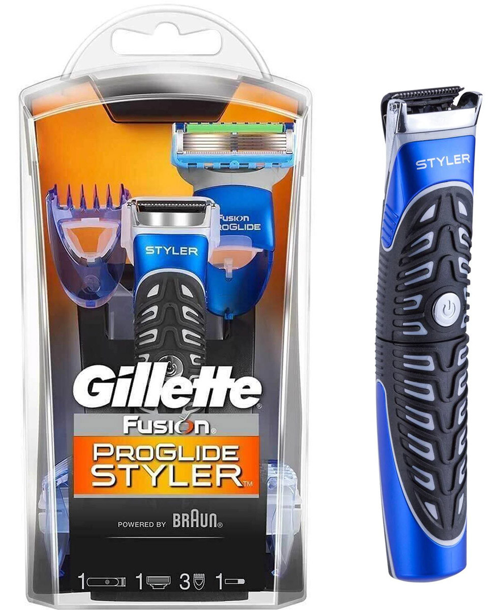 Подарунковий набір Gillette Fusion ProGlide Styler (1 касета ProGlide Power + 3 насадки + підставка) 01481