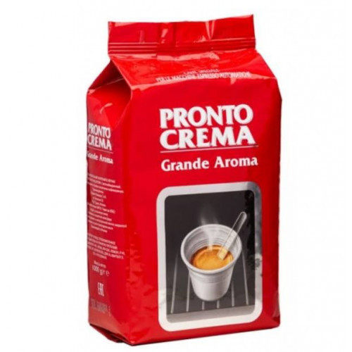 Кава в зернах Lavazza Pronto Crema Grande Aroma суміш 80% Арабіка і 20% Робусти 1кг Італія Оригінал