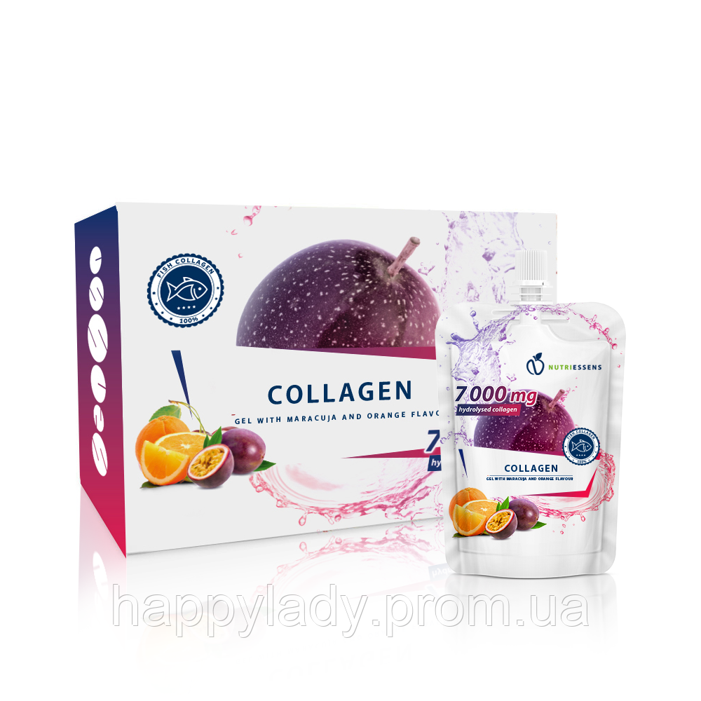 Collagen фруктовый гель РЫБНЫЙ коллаген недельный курс 7 х 50 г БАД Essens - фото 2 - id-p1805891199