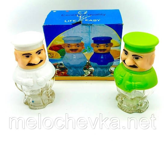 Банки для сипких спецій "Соль" і Перець"