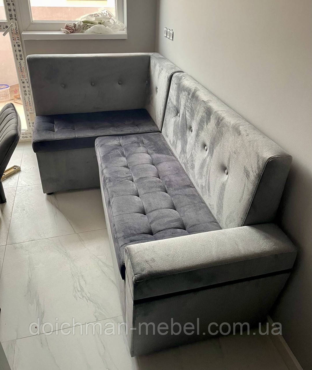 Кухонний диван з одним підлокітником