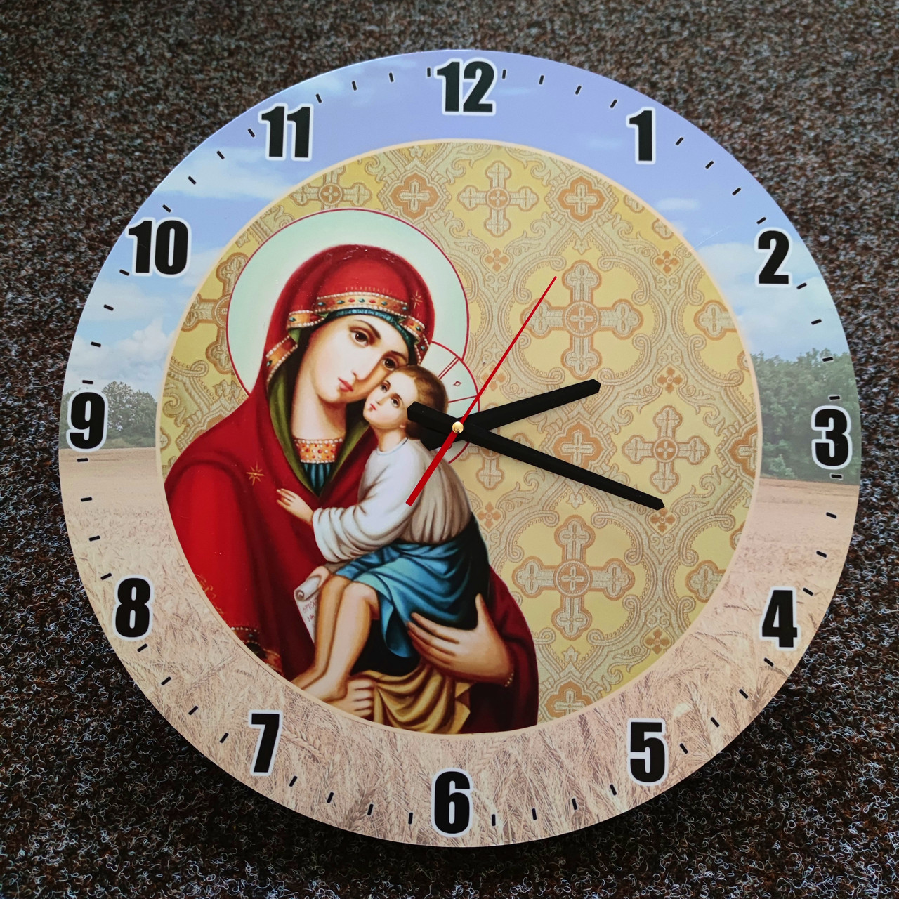 Годинник настінний Богородиця