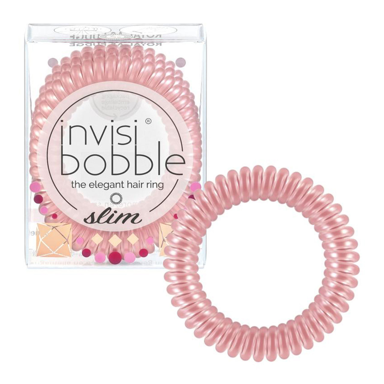 Гумка-браслет для волосся invisibobble SLIM BRITISH ROYAL ROYAL FUDGE (009494)