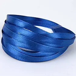 Стрічка атласна для пакування, 6 мм. синя