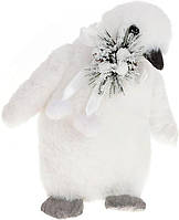 Новорічна іграшка "Пінгвіненя" 25 см, білий