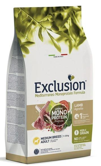 Exclusion Adult Lamb Medium Breed сухий корм для собак середніх порід з ягням, 12кг