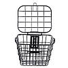Кошик велосипедний Baisike JK221091 сталевий з кришкою, колесо 28", Чорний, фото 2
