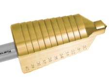 Ступінчасте свердло від 30-40 мм з покриттям TiN-GOLD Karnasch (Німеччина)