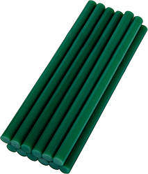 Стрижні клейові MASTERTOOL 11.2х200 мм 12 шт. зелені 42-1156