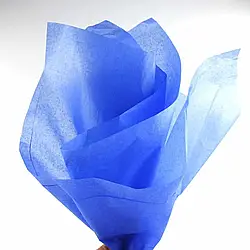 Папірусний папір для пакування кондитерських виробів, 50*65 см,10 листків Синій