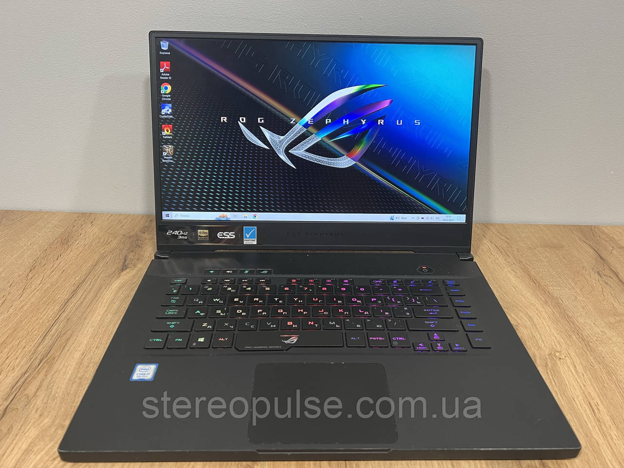 Ігровий ноутбук  Asus ROG Zephyrus GU502G: i7-9750H/RTX2070 Max-Q (8Gb)/16Gb DDR4/512Gb SSD