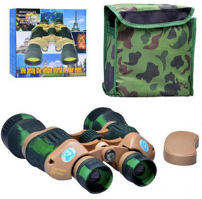 Дитячий бінокль Binoculars B-750 19х19 см + чохол, камуфляжний, фото 1
