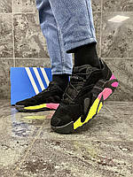 Мужские кроссовки Адидас Adidas Streetball (замша, черные) ||