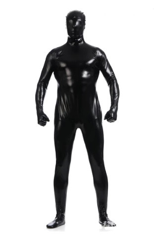Комбінезон для чоловічого бондажу чорного кольору DS Fetish розмір M ErMax