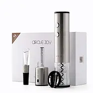 Набір для вина Circle Joy Electric Wine Opener (електричний Штопор, Ніж, вакуумна пробка, Гейзер), фото 6
