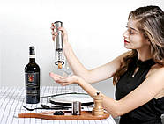 Набір для вина Circle Joy Electric Wine Opener (електричний Штопор, Ніж, вакуумна пробка, Гейзер), фото 3
