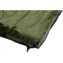 Спальний мішок-ковдра Campout Oak XL (6/1/-14 °C), 190 см, Left Zip, Khaki, фото 3