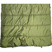Спальний мішок-ковдра Campout Oak XL (6/1/-14 °C), 190 см, Left Zip, Khaki, фото 6