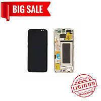 LCD Samsung G950 Galaxy S8 with touch screen and frame gold (Original)