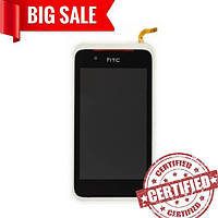 LCD HTC Desire 210 with touch screen and frame white