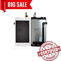 LCD Lenovo A1000 IdeaPhone with touch screen white