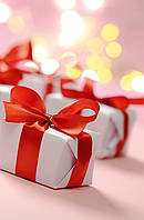 Пакет для подарунка гігант вертикальний "Подарунок із бантом" 30х47 см