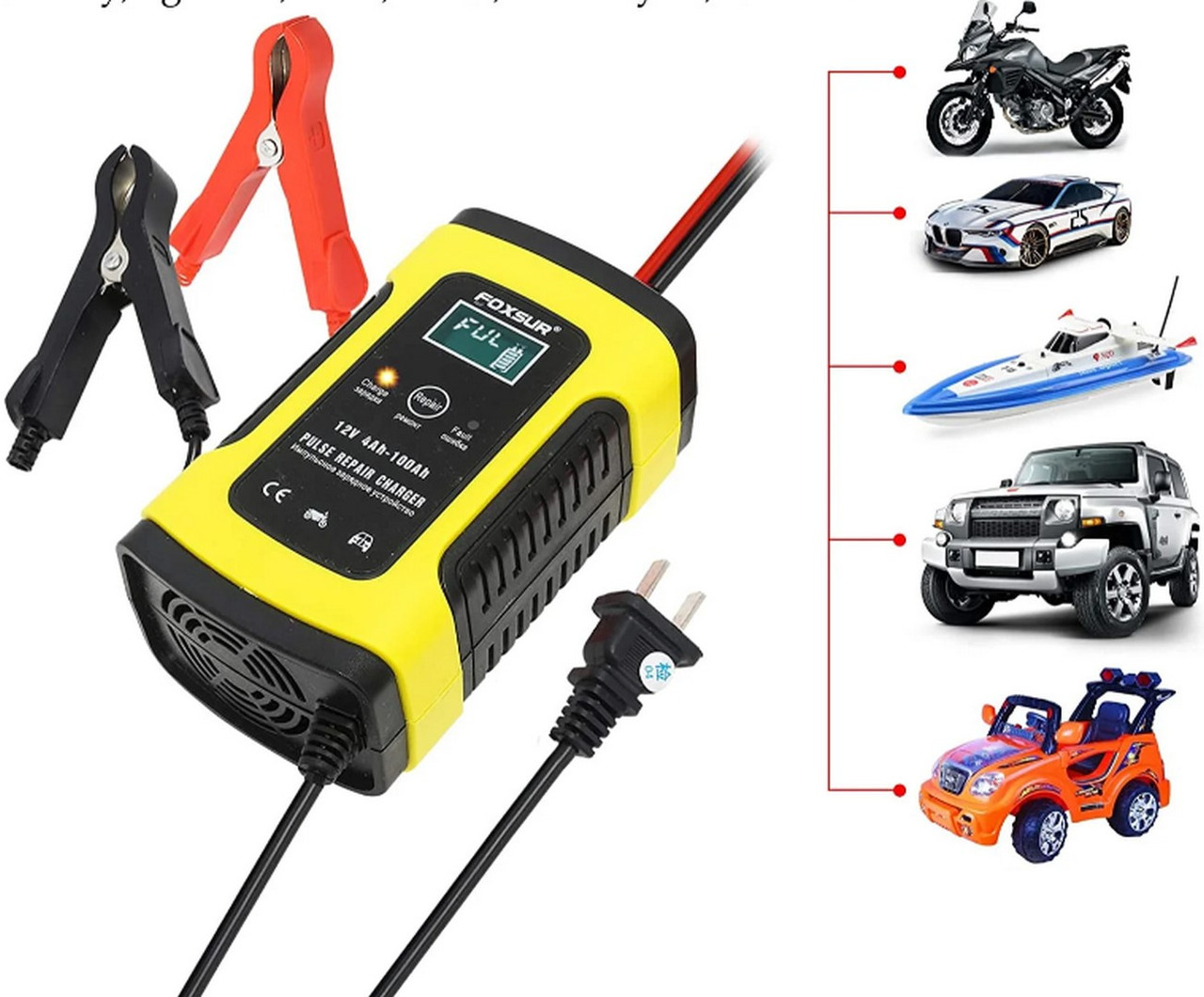 Импульсная Зарядка Автомобильного Аккумулятора 12V 5-6A, Зарядное ...