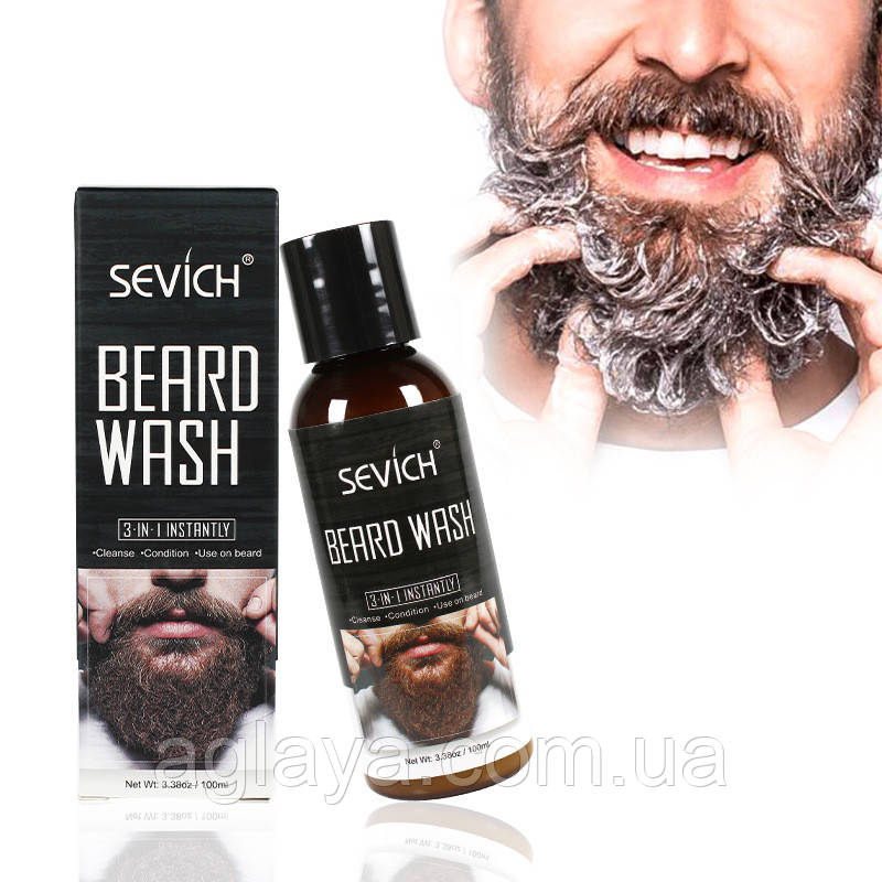 Шампунь для бороди та вусів Beard Shampoo SEVICH, 100 мл
