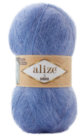 Нитки пряжа для в'язання з мохером 3 SEASON Три сезони Alize № 40 - блакитний