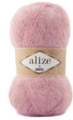 Нитки пряжа для в'язання з мохером 3 SEASON Три сезони Alize № 161 - пудра