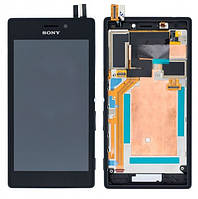 Модуль (сенсор + дисплей) Sony D2303 Xperia M2 black + frame (Original China)