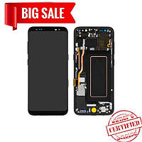 LCD Samsung G950 Galaxy S8 with touch screen and frame black (Original)