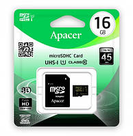 Карта пам'яті Apacer microSDHC 16Gb (sd adapter)