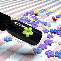 Прикраси для дизайну нігтів (1шт) квіточка салатовий 5 мм