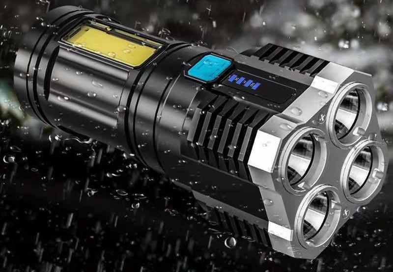 Фонарик Светодиодный Аккумулятор Карманный с USB Зарядкой, Фонарики ...