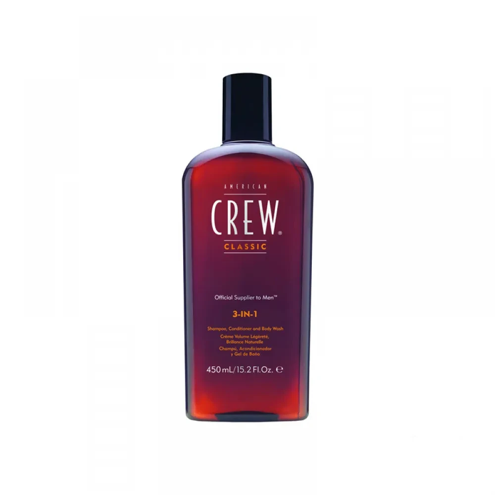 Засіб 3-в-1 по догляду за волоссям і тілом American Crew Classic 3-in-1 Shampoo, Conditioner&Body Wash-250 мл