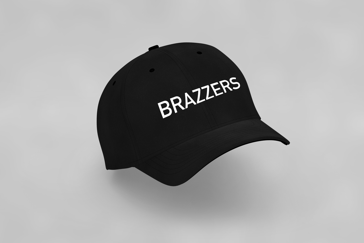 Бейсболка з прикольним написом чорна "BRAZZERS"