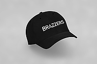 Бейсболка з прикольним написом чорна  "BRAZZERS"