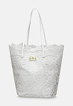 Пляжна сумка Marc&Andre Lace Bag  силіконова мереживна  BA 19-08 біла, фото 2