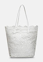 Пляжна сумка Marc&Andre Lace Bag  силіконова мереживна  BA 19-08 біла, фото 3