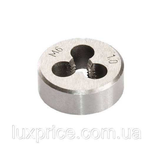 Плашка для нарізання різьби MASTERTOOL M6х1,0 мм 9ХС DIN 233 15-0063   Luxprice