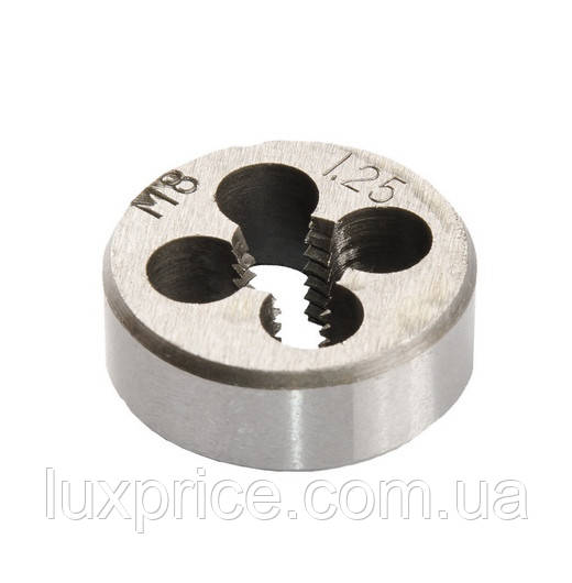 Плашка для нарізання різьби MASTERTOOL M8х1,25 мм 9ХС DIN 233 15-0084    Luxprice