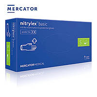 Рукавиці нітрилові Nitrylex Basic розмір S 100 шт