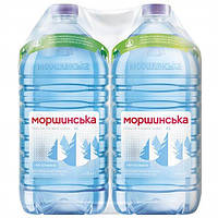 Упаковка мінеральної природної столової негазованої води Моршинська 6,0 л х 2 пляшки