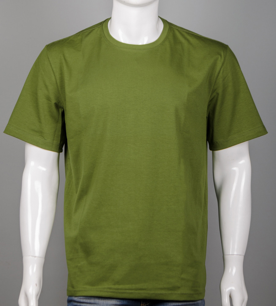Футболка батал Однотонна Смарагдовий 2300б, 3XL (1шт), фото 1