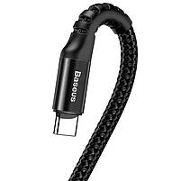 Дата кабель Baseus Fish Eye Spring Data Type-C Cable 2A (1m) (CATSR) (Чорний), фото 8