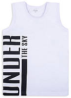 Майка дитяча для хлопчика GABBI Юніор Білий на зріст 122 (12201)