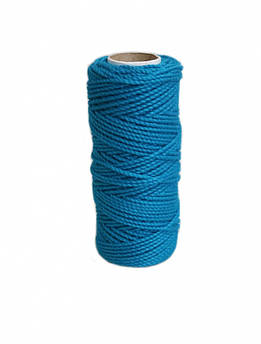 Шпагат бавовняний кольоровий - блакитна лазурь, 45м (Радосвіт)