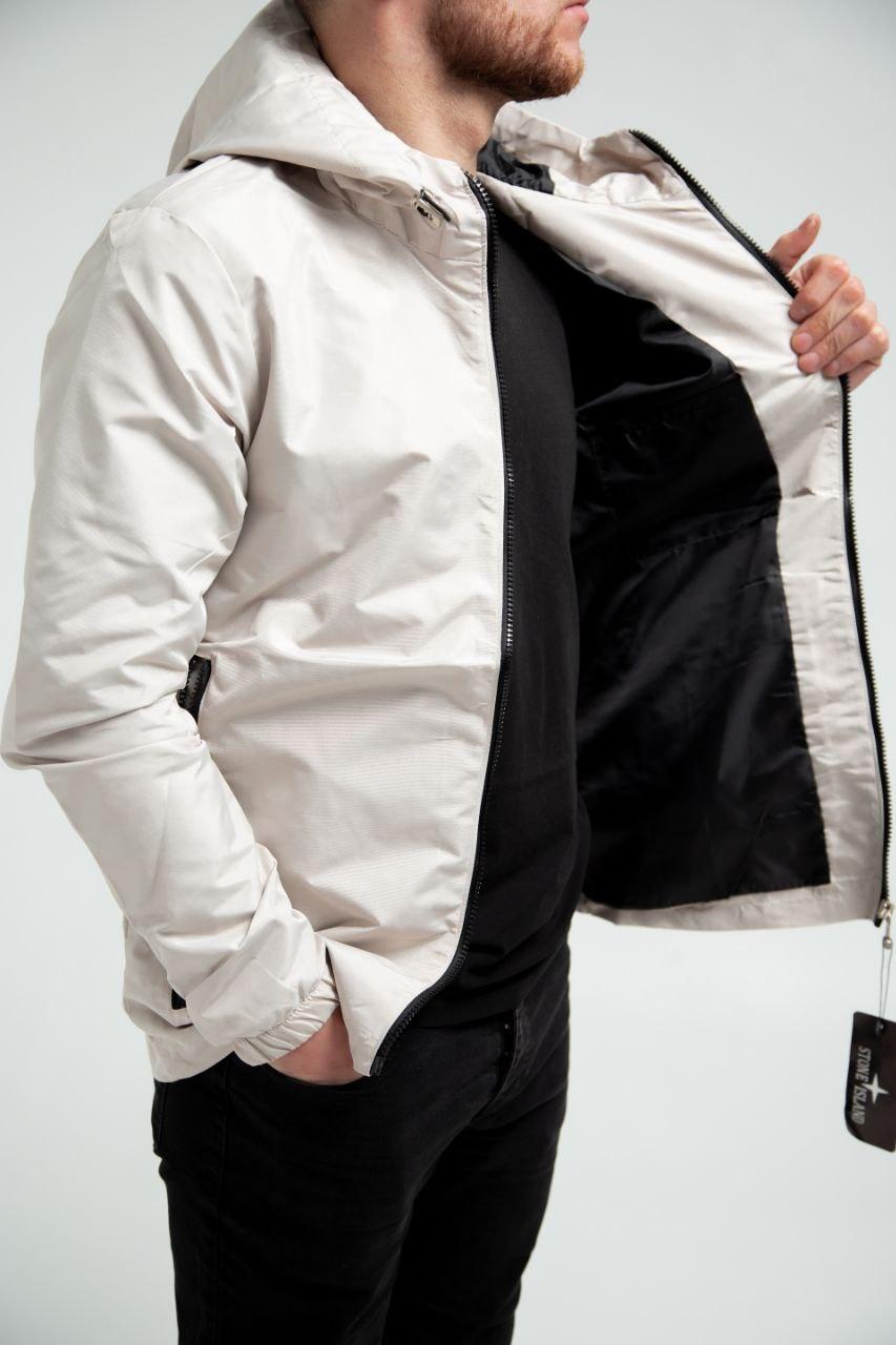 Купить Ветровка мужская Stone Island куртка демисезонная бежевая Стон ...