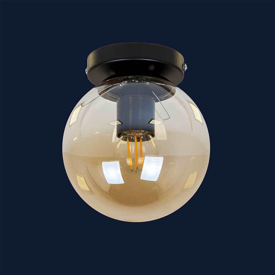 Светильник потолочный шар Levistella 756XPR150F-1 BK+BR - фото 2 - id-p1806141291